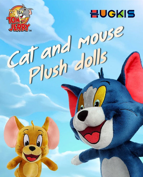 Planet Gates 45cm Tom Tom And Jerry Plush Toy Cartoon Movie Cat Tuffy Nibbles Mouse Plushies Stuffed Animals Soap Action Figure Studio Doll Toys