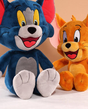 Planet Gates 45cm Tom Tom And Jerry Plush Toy Cartoon Movie Cat Tuffy Nibbles Mouse Plushies Stuffed Animals Soap Action Figure Studio Doll Toys