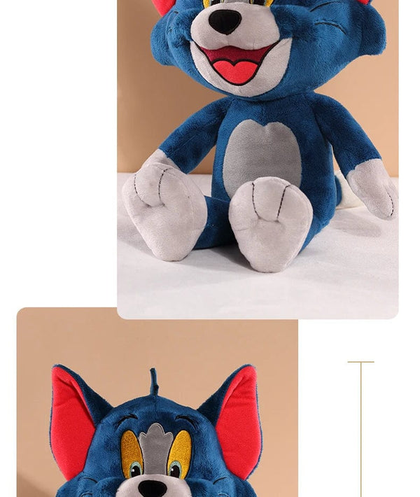 Planet Gates 45cm Tom Tom And Jerry Plush Toy Cartoon Movie Cat Tuffy Nibbles Mouse Plushies Stuffed Animals Soap Action Figure Studio Doll Toys