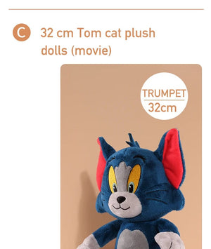 Planet Gates 45cm Tom Tom And Jerry Plush Toy Cartoon Movie Cat Tuffy Nibbles Mouse Plushies Stuffed Animals Soap Action Figure Studio Doll Toys