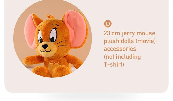 Planet Gates 45cm Tom Tom And Jerry Plush Toy Cartoon Movie Cat Tuffy Nibbles Mouse Plushies Stuffed Animals Soap Action Figure Studio Doll Toys