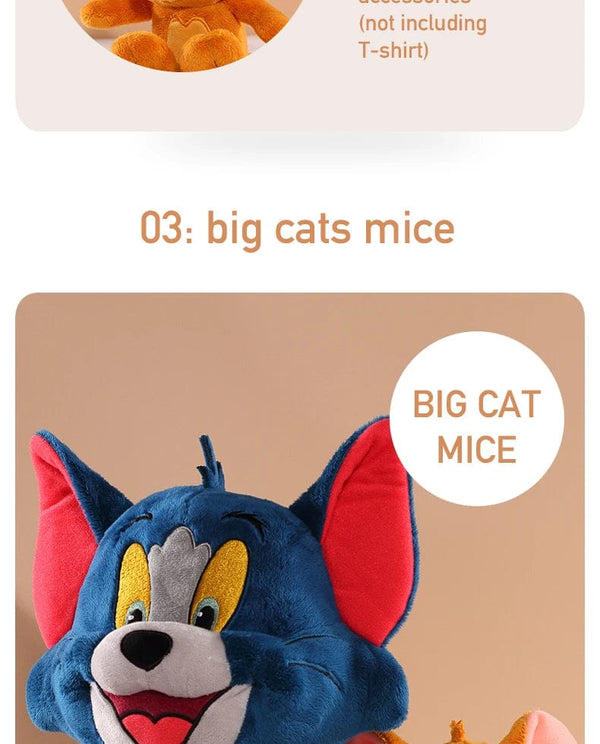 Planet Gates 45cm Tom Tom And Jerry Plush Toy Cartoon Movie Cat Tuffy Nibbles Mouse Plushies Stuffed Animals Soap Action Figure Studio Doll Toys