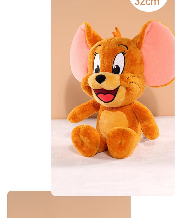 Planet Gates 45cm Tom Tom And Jerry Plush Toy Cartoon Movie Cat Tuffy Nibbles Mouse Plushies Stuffed Animals Soap Action Figure Studio Doll Toys