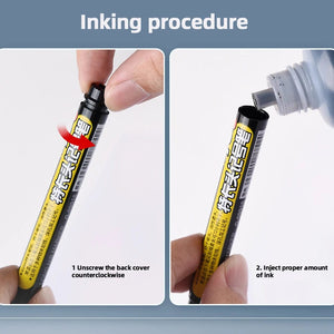 Planet Gates 45mm Deep Hole Long Nib Head Markers Deep Drill Hole Long Nib Scriber Multifunction Mechanical Carpentry Colorful Marker Pen