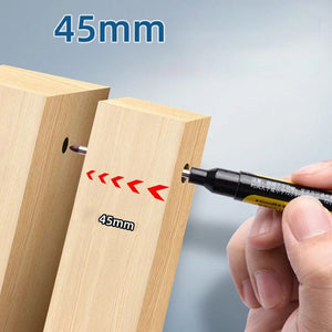 Planet Gates 45mm Deep Hole Long Nib Head Markers Deep Drill Hole Long Nib Scriber Multifunction Mechanical Carpentry Colorful Marker Pen