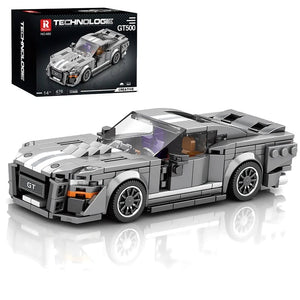 Planet Gates 476PCS With Gift Box MOC GT500 Sports Car Technical Classic Building Blocks Bricks Children DIY Toys Assembling Models Birthday Gifts Boys Decoration