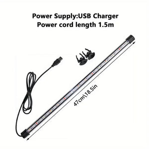 Planet Gates 47cm - USB / CN Plug 17-47cm Aquarium LED Lighting Submersible Mood Lamp USB Waterproof Fish Tank Decorative Plant Grow Light Accessories  110-240V