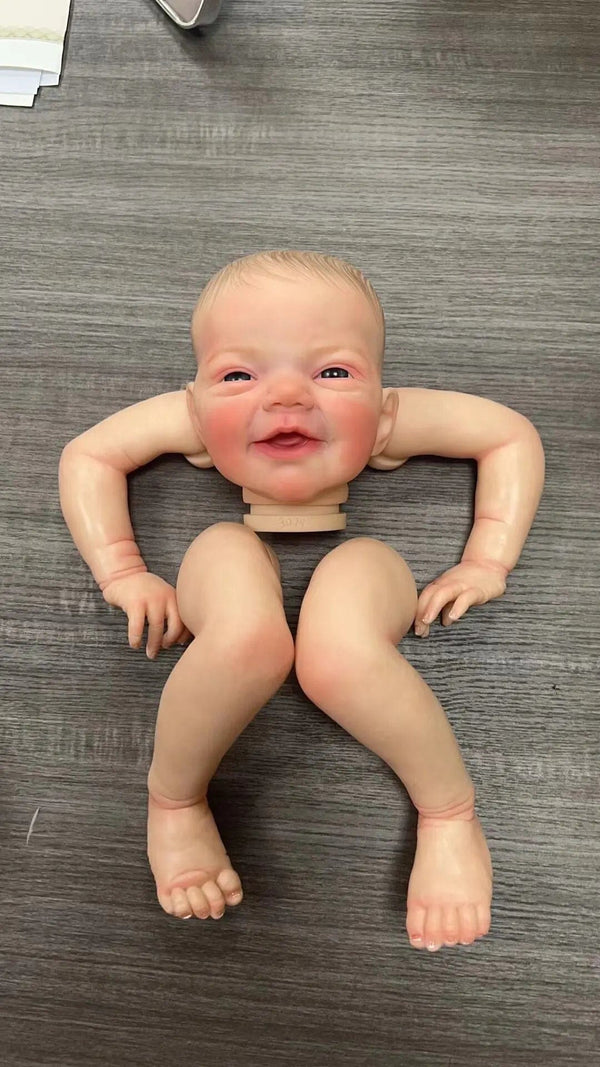 Planet Gates 48CM NPK 19inch Reborn Doll kit Charlie painted Doll kit Unfinished Doll parts with Hand Draw Hair Lifelike doll