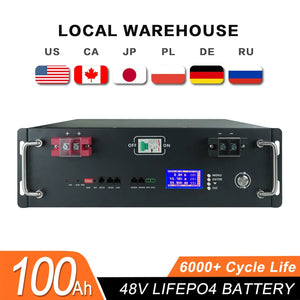Planet Gates 48V 100Ah Pack / CHINA New 48V 100Ah LiFePo4 Battery Pack 51.2V 5kw Lithium Iron Phosphate Batteries 16S 100A Built-in BMS 48V 50AH 200AH Pack No Tax