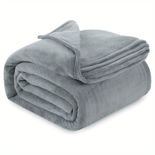 Planet Gates 49.99*70.0cm 1pc Grey Throw Blanket, Soft Flannel Fleece Blankets Anti-Static Microfiber Bed Blanket For Couch Bed Sofa Travel Camping, School Essentials For Dorm