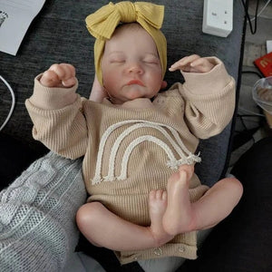 Planet Gates 49CM NPK 19inch Levi Reborn Baby Doll Already Painted Finished Sleeping Newborn Baby Size 3D Skin Visible Veins Collectible Art Doll