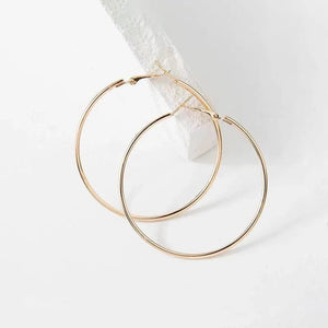 Planet Gates 4cm Silver Big Circle Smooth 4cm 6cm 7cm 8cm Women Gold Hyperbole Metal Large Hoop Earrings Brand New High Quality Ear Jewelry Gift Aros
