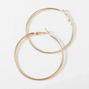 Planet Gates 4cm Silver Big Circle Smooth 4cm 6cm 7cm 8cm Women Gold Hyperbole Metal Large Hoop Earrings Brand New High Quality Ear Jewelry Gift Aros