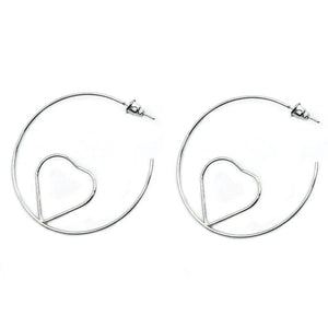 Planet Gates 4cm Silver Big Circle Smooth 4cm 6cm 7cm 8cm Women Gold Hyperbole Metal Large Hoop Earrings Brand New High Quality Ear Jewelry Gift Aros