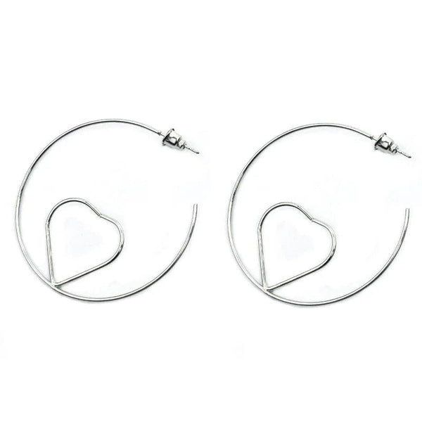 Planet Gates 4cm Silver Big Circle Smooth 4cm 6cm 7cm 8cm Women Gold Hyperbole Metal Large Hoop Earrings Brand New High Quality Ear Jewelry Gift Aros