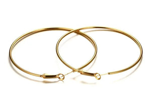 Planet Gates 4cm Silver Big Circle Smooth 4cm 6cm 7cm 8cm Women Gold Hyperbole Metal Large Hoop Earrings Brand New High Quality Ear Jewelry Gift Aros