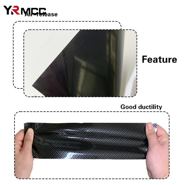 Planet Gates 4D Carbon Black / 50cmx300cm 3D 4D 5D 6D 9D Carbon Fiber Vinyl Car Film Self Adhesive Protection Sticker for Auto Hood Motorcycle Body DIY Decal Accessories