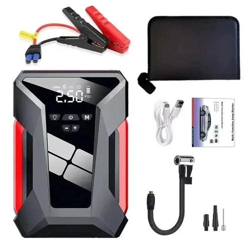 Planet Gates 4In1 Jump Starter / brazil 2000A Car Jump Starter Air Pump Multi-Function4In1  Air Compressor Power Bank Car Battery Starter Starting Auto Tyre Inflator