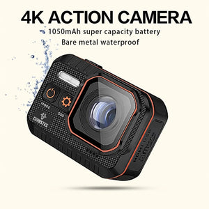 Planet Gates 4K B / 64g CERASTES Action Camera 4K60FPS With Remote Control Screen Waterproof Sport Camera Drive Recorder Sports Camera Helmet Action Cam