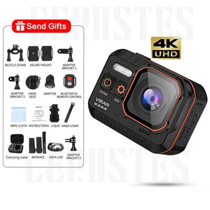 Planet Gates 4K B / 64g CERASTES Action Camera 4K60FPS With Remote Control Screen Waterproof Sport Camera Drive Recorder Sports Camera Helmet Action Cam