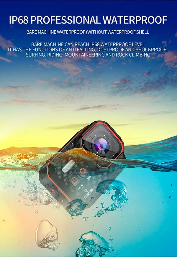 Planet Gates 4K B / 64g CERASTES Action Camera 4K60FPS With Remote Control Screen Waterproof Sport Camera Drive Recorder Sports Camera Helmet Action Cam