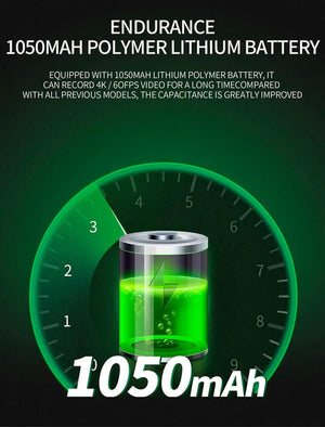 Planet Gates 4K B / 64g CERASTES Action Camera 4K60FPS With Remote Control Screen Waterproof Sport Camera Drive Recorder Sports Camera Helmet Action Cam