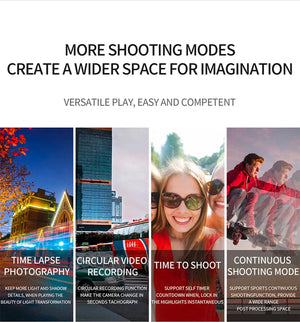 Planet Gates 4K B / 64g CERASTES Action Camera 4K60FPS With Remote Control Screen Waterproof Sport Camera Drive Recorder Sports Camera Helmet Action Cam