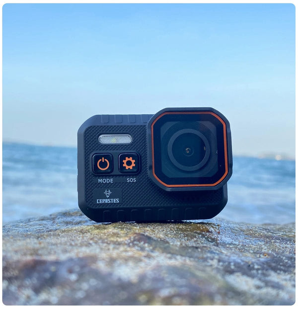 Planet Gates 4K B / 64g CERASTES Action Camera 4K60FPS With Remote Control Screen Waterproof Sport Camera Drive Recorder Sports Camera Helmet Action Cam