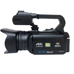 Planet Gates 4K video camera / 4K video camera WIFI Camcorder 4K Video Camera 64MP 60FPS HD Auto Focus Vlogging 4.0" Touch Screen 18X Zoom for Live Streaming