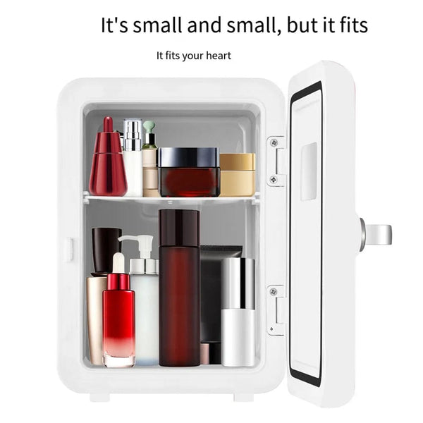 Planet Gates 4L Mini Fridge Portable Refrigerator 110V 220V Warmer Cooler Beverage Drink Cans Samll Freezer for Home Kitchen Household