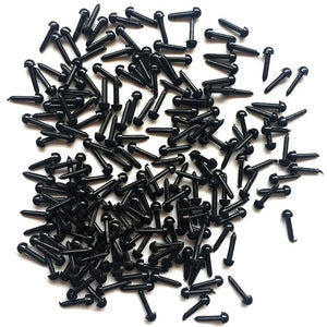 Planet Gates 4mm 200pcs Hot sale 200pcs/lot Plastic Eyes 3/4/5/6 mm Needle Felting for Teddy Bears Dolls Animals Black Eyes Dolls Accessories