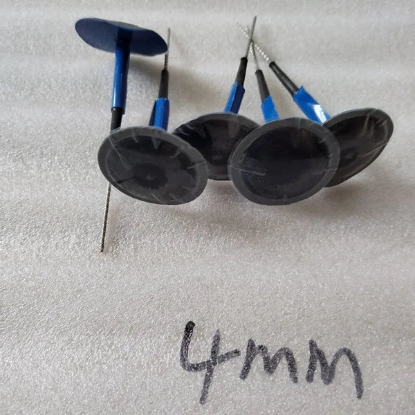 Planet Gates 4mm 5pcs/lot 4mm Mushroom Nail Film Car Tyre Cold Patch Film Rubber Stitching Machine Tire Wheel Repair Kit Integral Plug