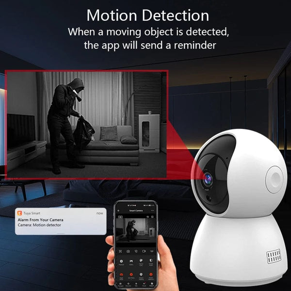 Planet Gates 4MP NO SD Card / EU Plug HD 4MP Tuya Smart Mini WiFi IP Camera Surveillance Camera Automatic Tracking Indoor Wireless Security Home CCTV Baby Monitor