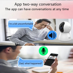 Planet Gates 4MP NO SD Card / EU Plug HD 4MP Tuya Smart Mini WiFi IP Camera Surveillance Camera Automatic Tracking Indoor Wireless Security Home CCTV Baby Monitor