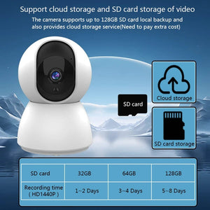 Planet Gates 4MP NO SD Card / EU Plug HD 4MP Tuya Smart Mini WiFi IP Camera Surveillance Camera Automatic Tracking Indoor Wireless Security Home CCTV Baby Monitor
