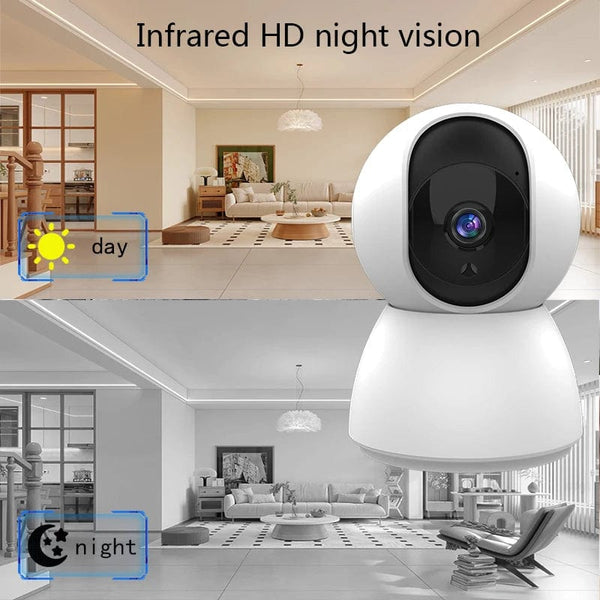 Planet Gates 4MP NO SD Card / EU Plug HD 4MP Tuya Smart Mini WiFi IP Camera Surveillance Camera Automatic Tracking Indoor Wireless Security Home CCTV Baby Monitor