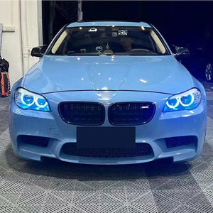 Planet Gates 4PCS 12V 24V COB Car Angel Eyes Decoration Light RGB Ambient Headlight With App Control Streamer Driving Lamp For Car Decorative