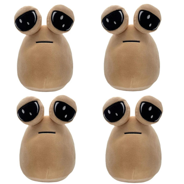 Planet Gates 4pcs 22cm Hot Game My Pet Alien Pou Plush Toy Furdiburb Emotion Alien Plushie Stuffed Animal Pou Doll