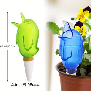 Planet Gates 4pcs 4 Packs, Self Watering Spike, Plant Watering Globes Automatic Drip Irrigation Self-Watering Stakes Moist Roots For Indoor Outdoor Plants, Bird Shape