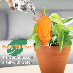 Planet Gates 4pcs 4 Packs, Self Watering Spike, Plant Watering Globes Automatic Drip Irrigation Self-Watering Stakes Moist Roots For Indoor Outdoor Plants, Bird Shape