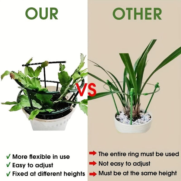 Planet Gates 4pcs 4pcs, 24.99cm-Plastic Plant Support Pile Frame Greenhouse Arrangement Semicircle Fixed Rod Indoor Flower Plant Vine Climbing Bracket