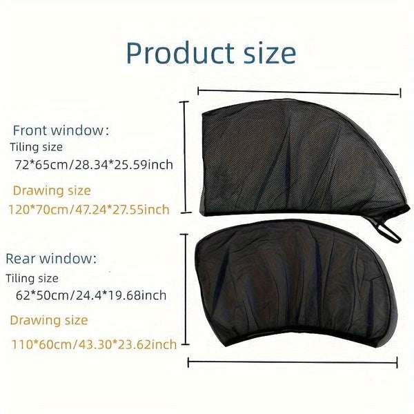 Planet Gates 4pcs 4pcs Car Sunshade Windows, Car Screen Window, Breathable And Anti-mosquito, Protect Your Safety