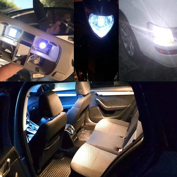 Planet Gates 4PCS 4Pcs T10 W5W Canbus 1206 12SMD LEDs Vehicle Tail Dashboard Led DC 12V Reverse Parking Lights Side Marker Lamp Wedge Corner Bulbs