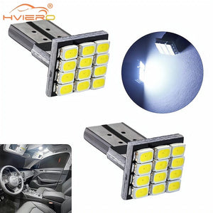 Planet Gates 4PCS 4Pcs T10 W5W Canbus 1206 12SMD LEDs Vehicle Tail Dashboard Led DC 12V Reverse Parking Lights Side Marker Lamp Wedge Corner Bulbs