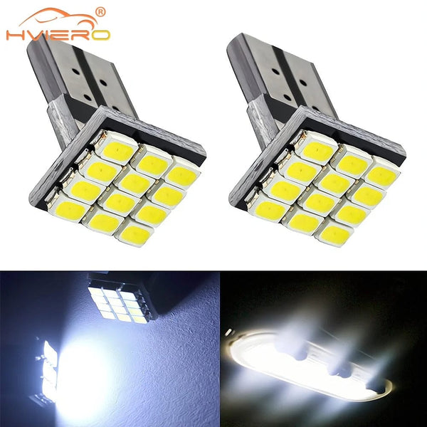 Planet Gates 4PCS 4Pcs T10 W5W Canbus 1206 12SMD LEDs Vehicle Tail Dashboard Led DC 12V Reverse Parking Lights Side Marker Lamp Wedge Corner Bulbs