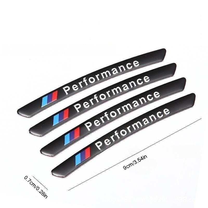 Planet Gates 4pcs Aluminum Wheel Rims Decoration Stickers Car Wheel Center Decals Emblems For BMW Silvery