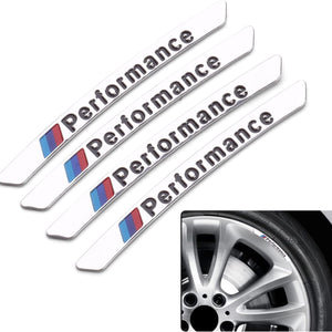 Planet Gates 4pcs Aluminum Wheel Rims Decoration Stickers Car Wheel Center Decals Emblems For BMW Silvery