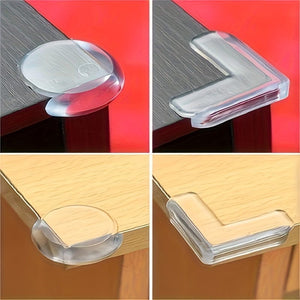 Planet Gates 4pcs Anti-collision Table Corner Pad Anti-collision Safety Protective Cover Glass Coffee Table Soft Silicone Thickened Corner Wrap