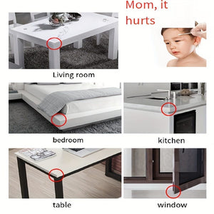Planet Gates 4pcs Anti-collision Table Corner Pad Anti-collision Safety Protective Cover Glass Coffee Table Soft Silicone Thickened Corner Wrap