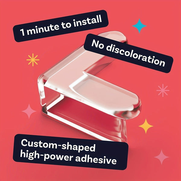 Planet Gates 4pcs Anti-collision Table Corner Pad Anti-collision Safety Protective Cover Glass Coffee Table Soft Silicone Thickened Corner Wrap